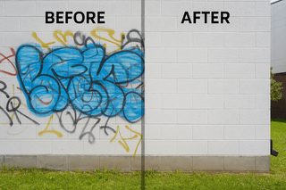 Graffiti removal and surface restoration pressure washing Triangle area NC