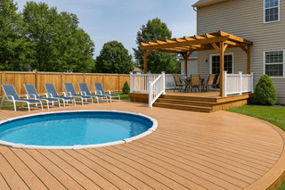 Professional pool deck pressure washing and cleaning service Knightdale NC