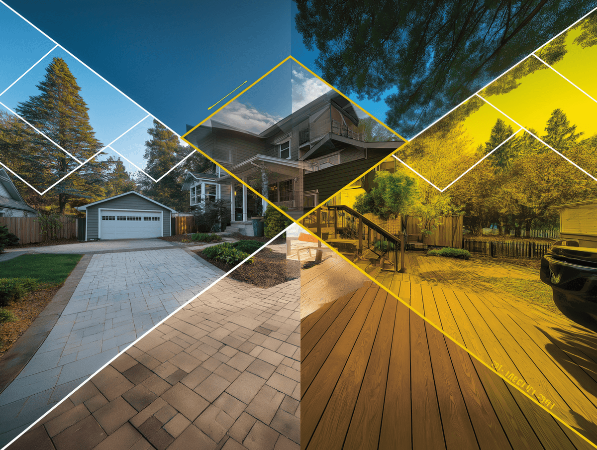 Before and after pressure washing transformations by Reimagine Pro Wash Knightdale NC