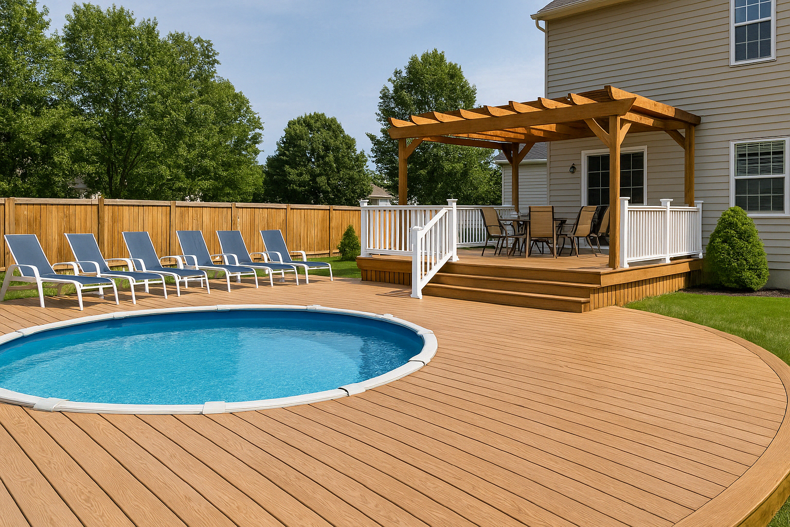 Professional deck and fence restoration in Knightdale NC